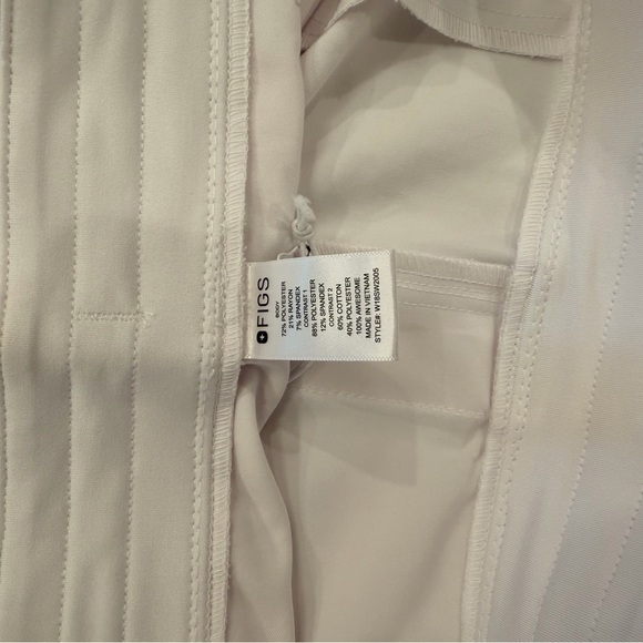 FIGS Scrub Set Womens Large White Technical Collection Medical Scrubs New W/tag - Picture 2 of 6